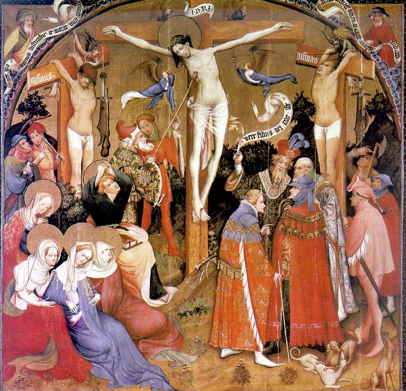 KONRAD von Soest The Crucifixion dg Sweden oil painting art